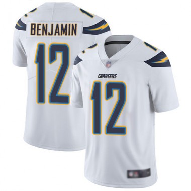 Los Angeles Chargers NFL Football Travis Benjamin White Jersey Youth Limited  #12 Road Vapor Untouchable->youth nfl jersey->Youth Jersey